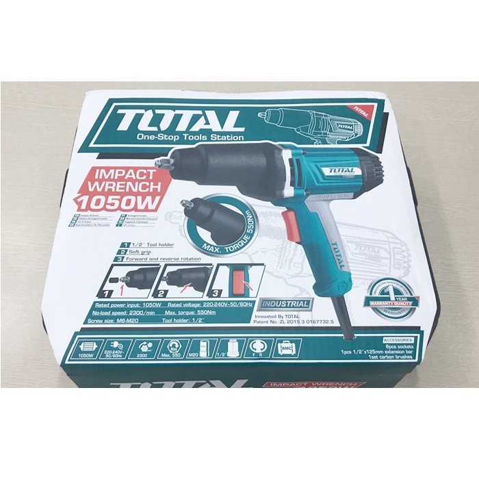 TOTAL MÁY VẶN BU LÔNG ĐIỆN 1050W TIW10101