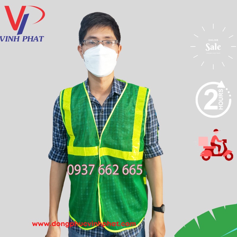 Áo Lưới Phản Quang Bảo Hộ Lao Động Cho Công Nhân Công Trường Xây Dựng