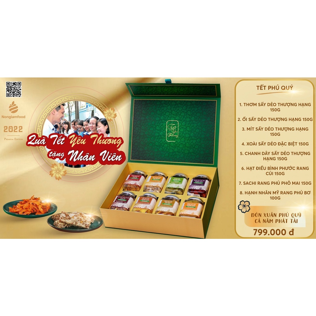 [ Quà Tết 2022 ] Bộ Quà Tết Phú Quý Sang Trọng Nonglamfood 2022 | BigBuy360 - bigbuy360.vn