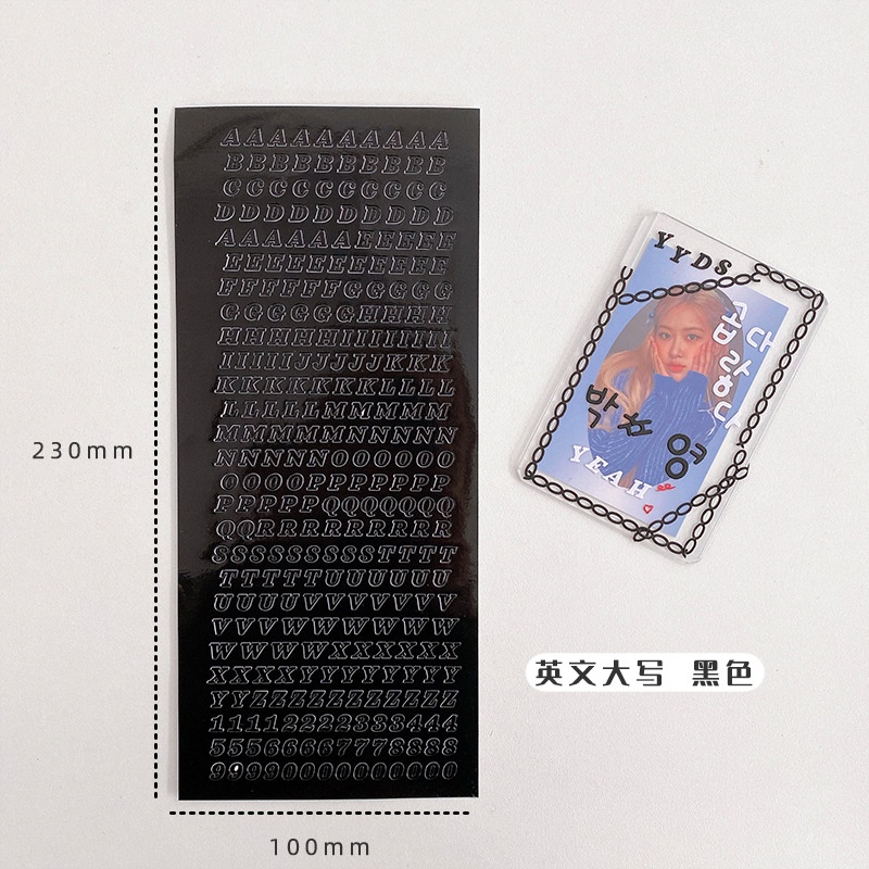 Miếng Dán Trang Trí In Chữ Tiếng Anh Ngôi Sao Trên Và Dưới Bằng Bạc Phong Cách Hàn Quốc ins Hàn Quốc