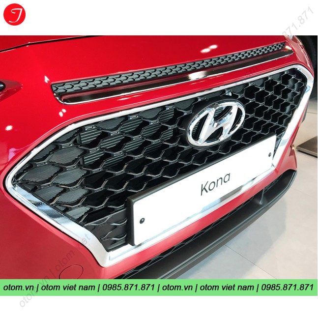 Ốp trang trí viền ca lăng và lưới ba đờ xốc Hyundai Kona Korea (2pcs)
