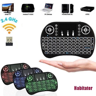 Bàn Phím Không Dây i8 Mini Tiếng Anh Có Đèn Nền 2.4GHz Cho Android TV Box