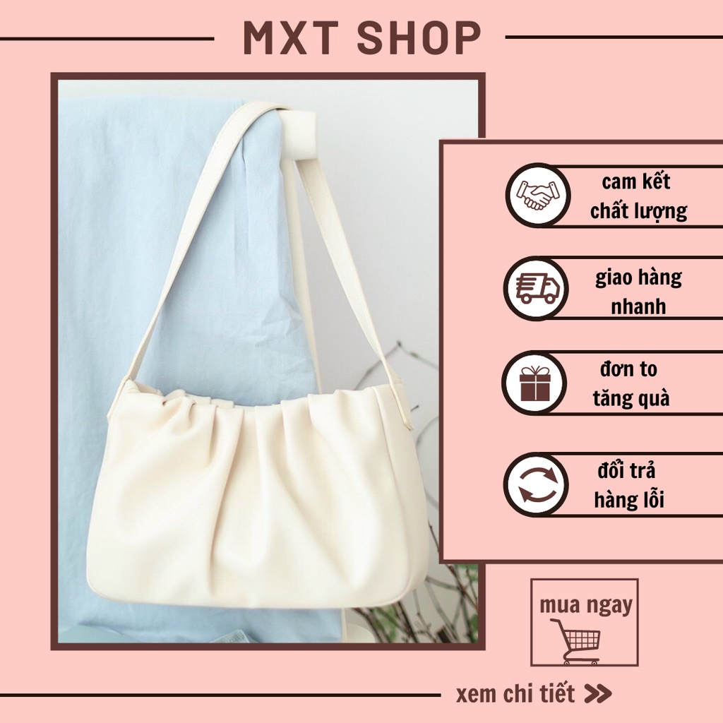 TÚI XÁCH ĐEO CHÉO NỮ, TÚI XÁCH TAY DA NHÚM MT 109