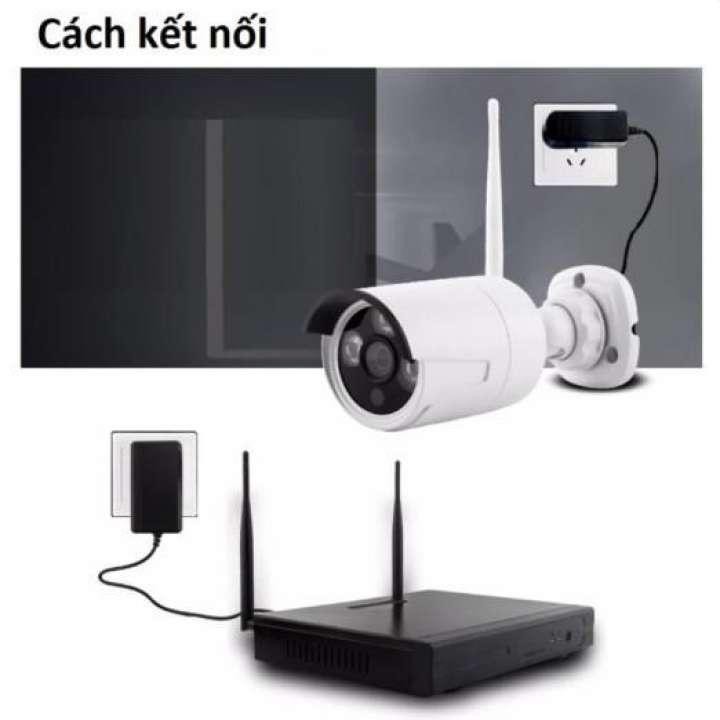 BỘ KIT CAMERA WIFI 4 KÊNH 960P (1.3MP) NVR QUAN SÁT NGÀY ĐÊM ODO SHOP