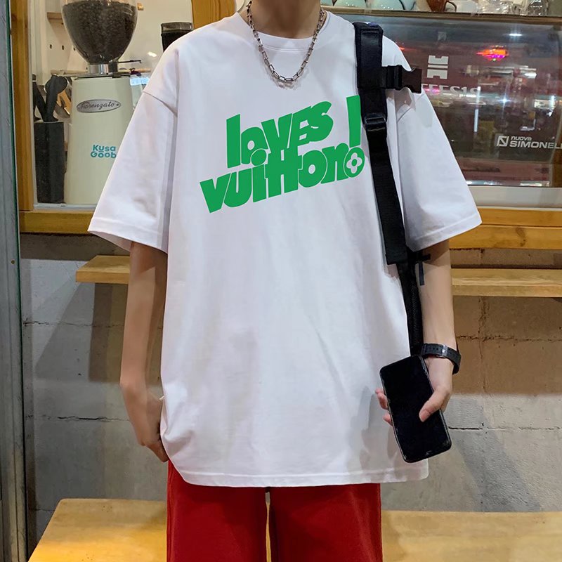 Áo Thun Tay Ngắn Dáng Rộng In Chữ Phong Cách Hip Hop Thời Trang Mùa Hè Cho Nam Và Nữ size M-5XL