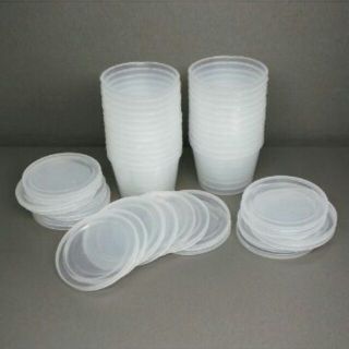 50 hộp nhựa làm bánh flan ,rau câu