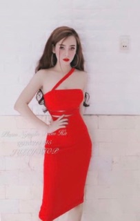 Đầm body dây chéo