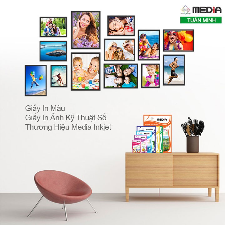 Giấy In Ảnh Media 1 Mặt Bóng 5R 230gsm 100 Tờ | BigBuy360 - bigbuy360.vn