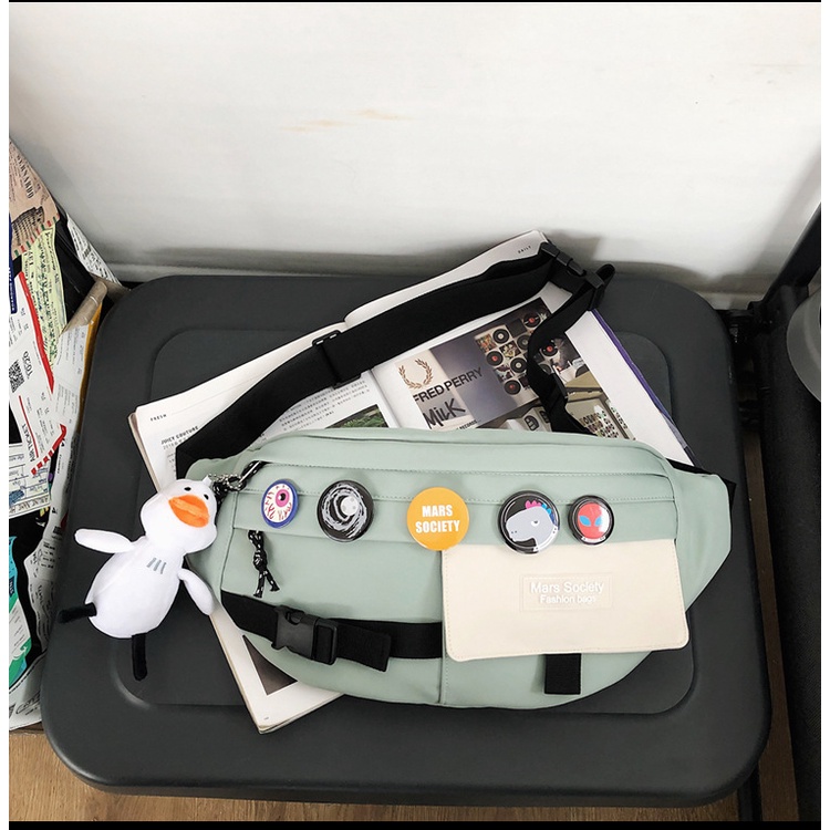 Sticker bag - Túi đeo chéo nam nữ Hàn Quốc form rộng | BigBuy360 - bigbuy360.vn