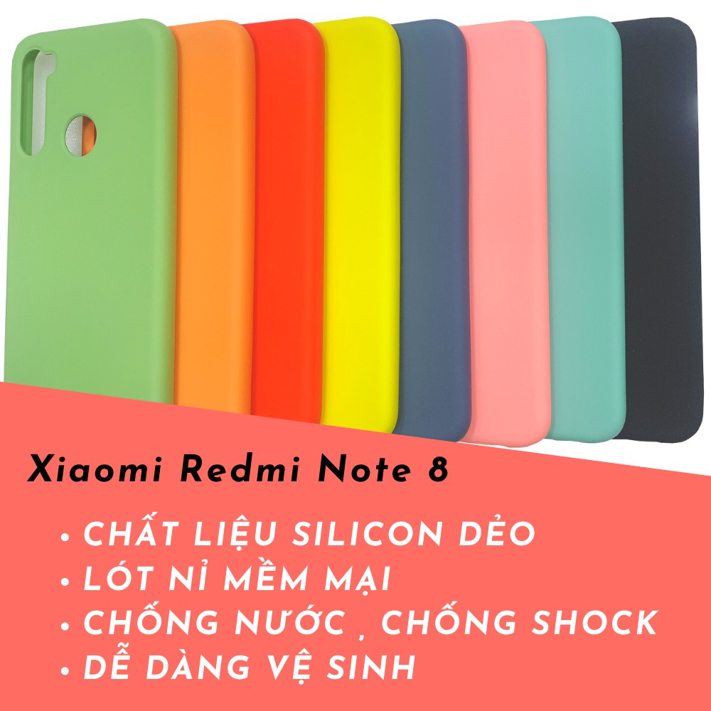 Ốp lưng chống bẩn Xiaomi Redmi Note 8, Note 8 Pro silicon dẻo VieCase