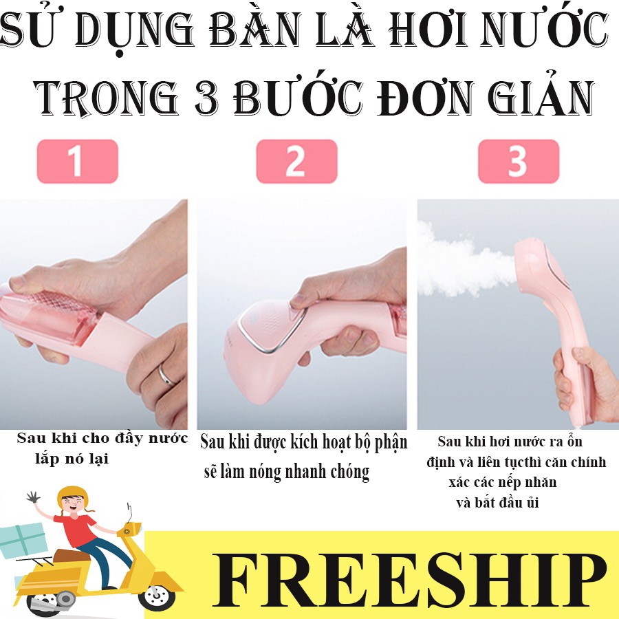 [HÀNG HÓT] Bàn Là Hơi Nước Cầm Tay, Bàn Là Hơi Công Suất 1000W-GIẢM GIÁ SỐC NGAY HÔM NAY/ MUA NGAY!!!