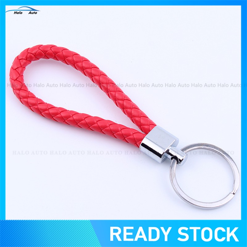 Móc khóa dây da bện dành cho chìa khóa xe hơi điều khiển từ xa