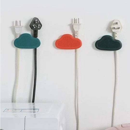 Set 4 Giá Đỡ Dây Cáp Hình Đám Mây Dễ Dàng Cài Đặt Tiện Dụng