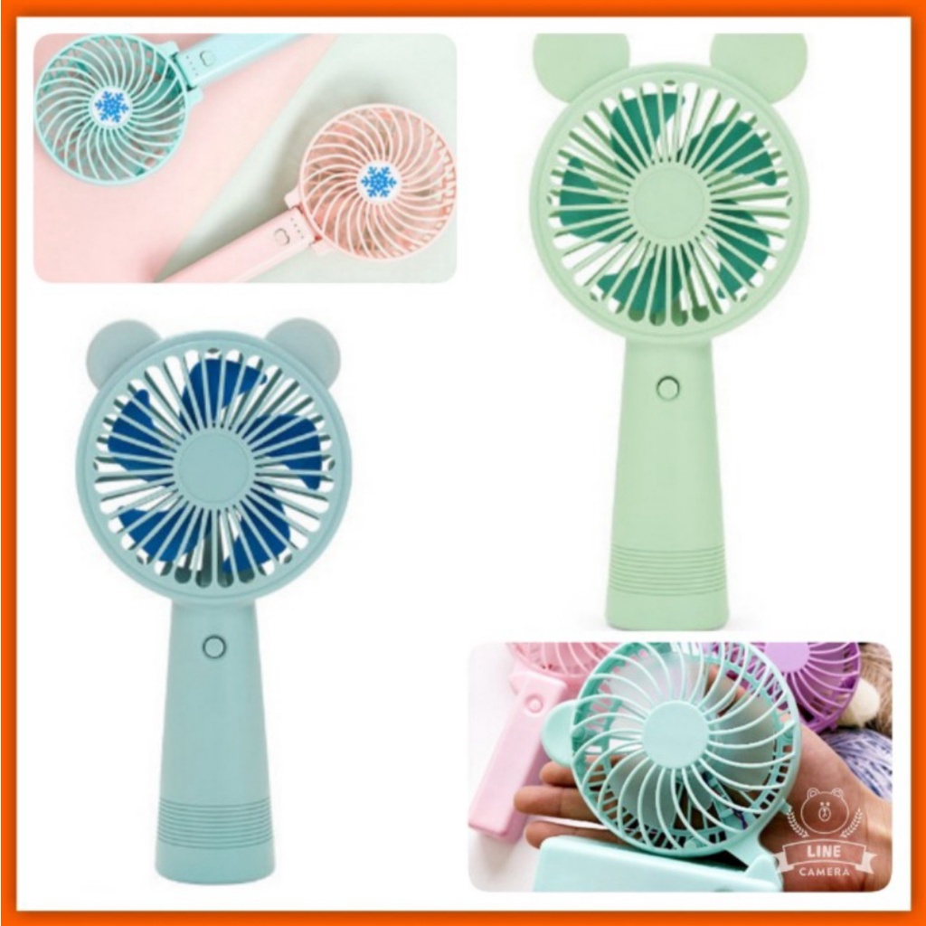 Quạt sạc tích điện mini cầm tay tai thỏ