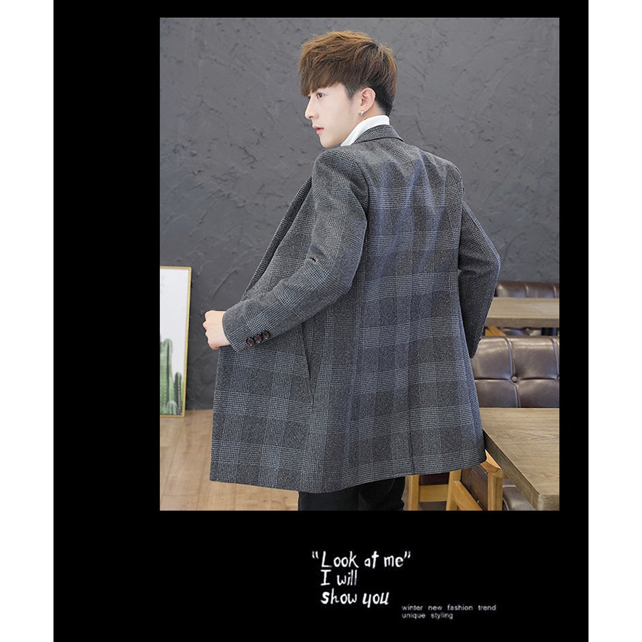 Áo dạ nam caro kẻ