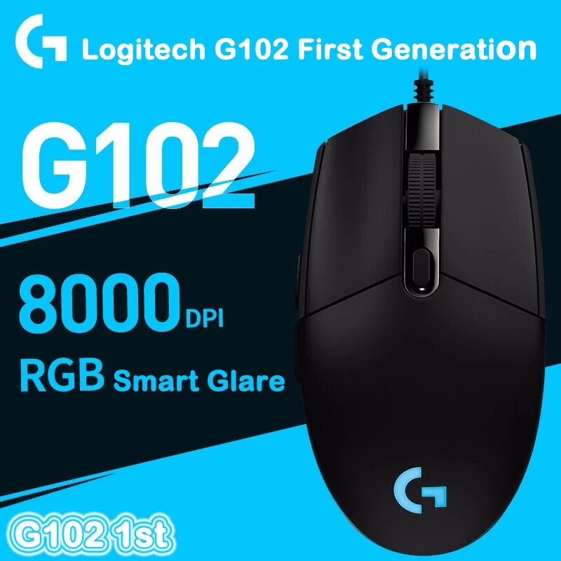 Chuột gaming chuột máy tính có dây Logitech G102 Led RBG Độ Chính Xác Cao 8000DPI