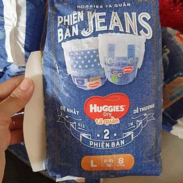 Combo 80 miếng tả quần Huggies phiên bản Jeans size M