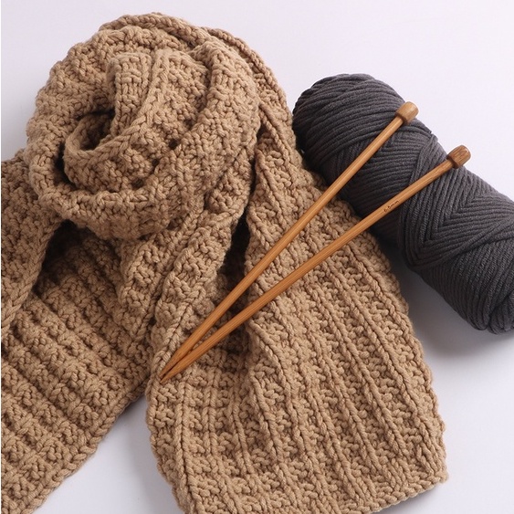 Len đan khăn sợi to cuộn len sợi to đan móc mũ khăn áo 100gram len thêu xù len thêu nổi