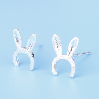 [ Bạc S925 ] Bông Tai Nụ Bạc hình Tai Thỏ -Khuyên Tai Bạc Ý thiết kế Phong Cách HànQuốc - Hoa Tai Bạc - Kuns Accessories