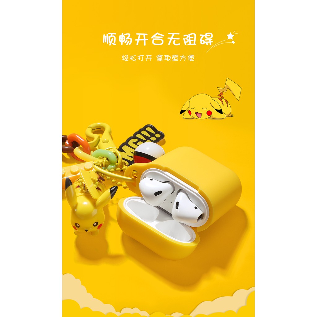 Hộp đựng tai nghe Bluetooth không dây hình Pikachu