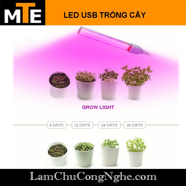 Đèn LED trồng cây, kích thích tăng trưởng cho cây trồng trong nhà