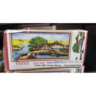 Tranh đính đá Chợ Quê Y8093 200x95cm