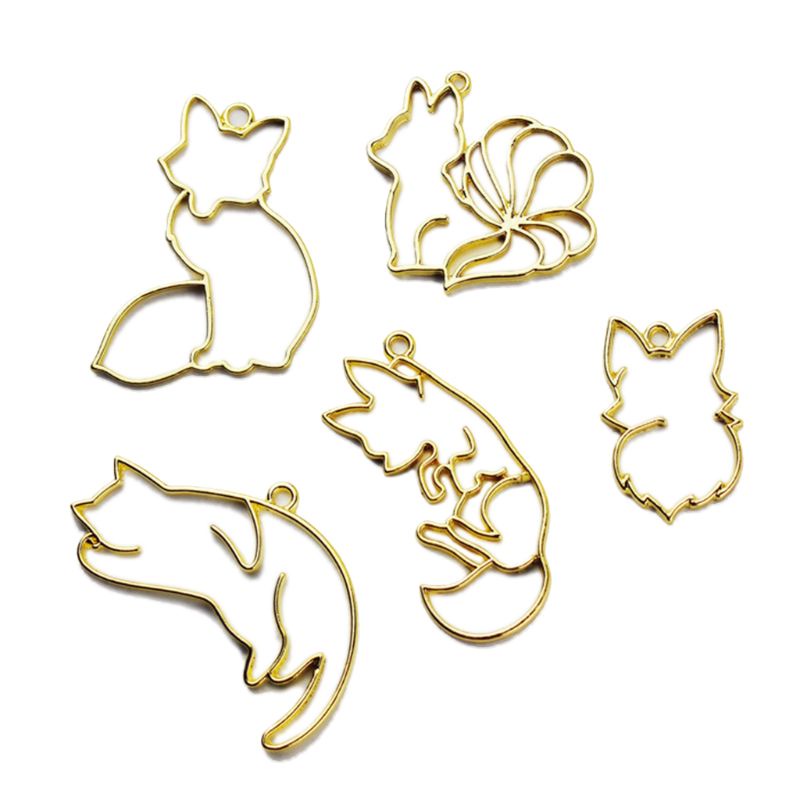 Khuôn Làm Trang Sức Hình Mèo Kitty / Cáo Gọn Nhẹ DIY