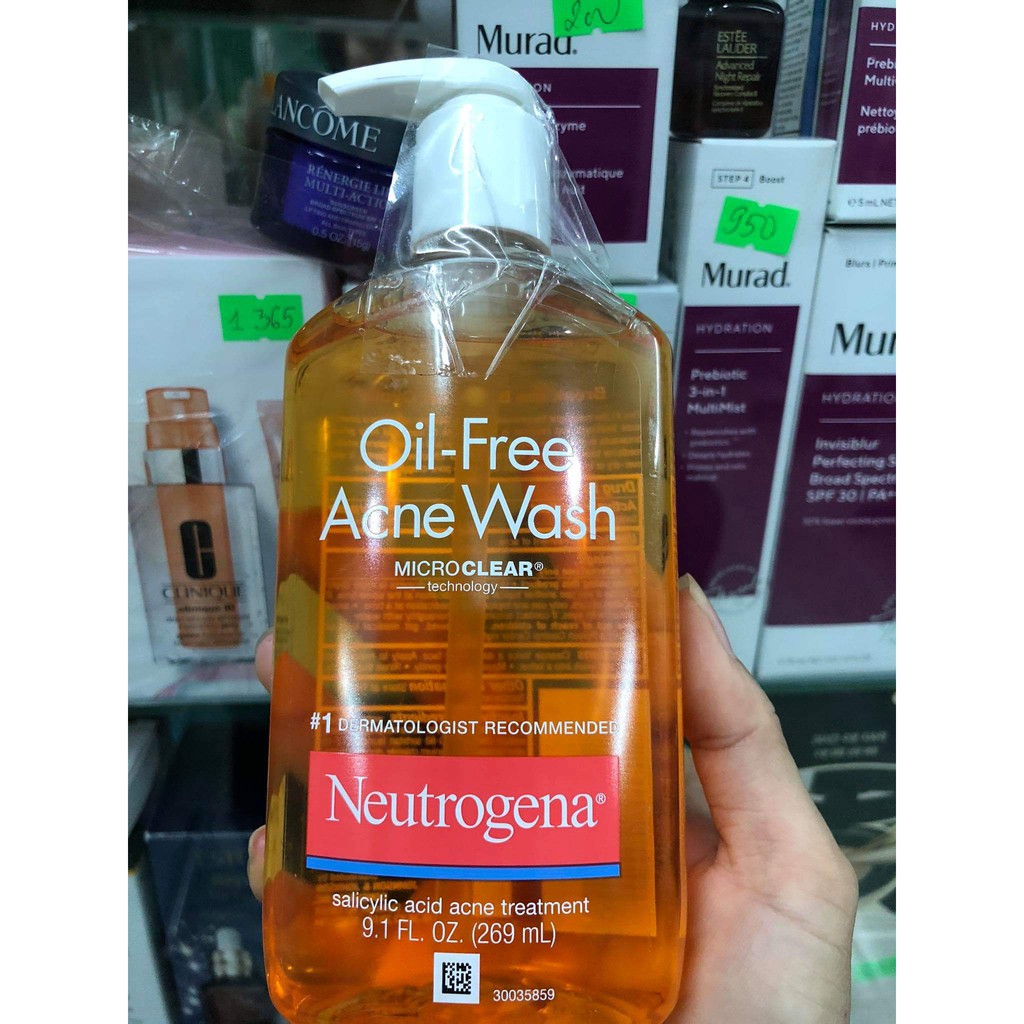 Sữa Rửa Mặt Dành Cho Da Mụn Neutrogena Oil-Free Acne Wash  NỘI ĐỊA MỸ