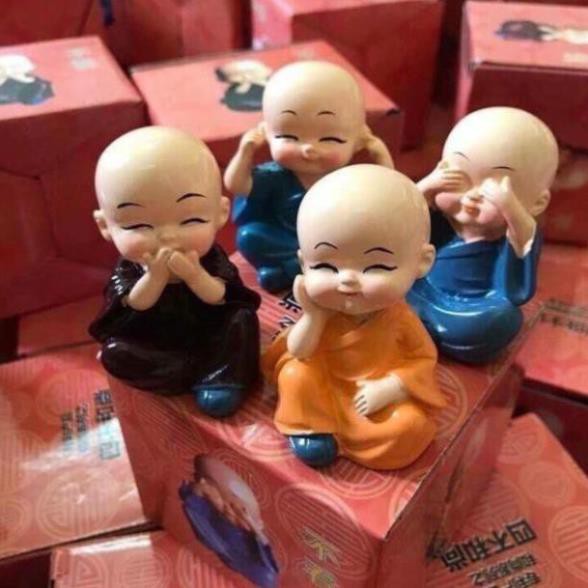 Bộ 4 tượng hòa thượng tứ không (có hộp) | BigBuy360 - bigbuy360.vn