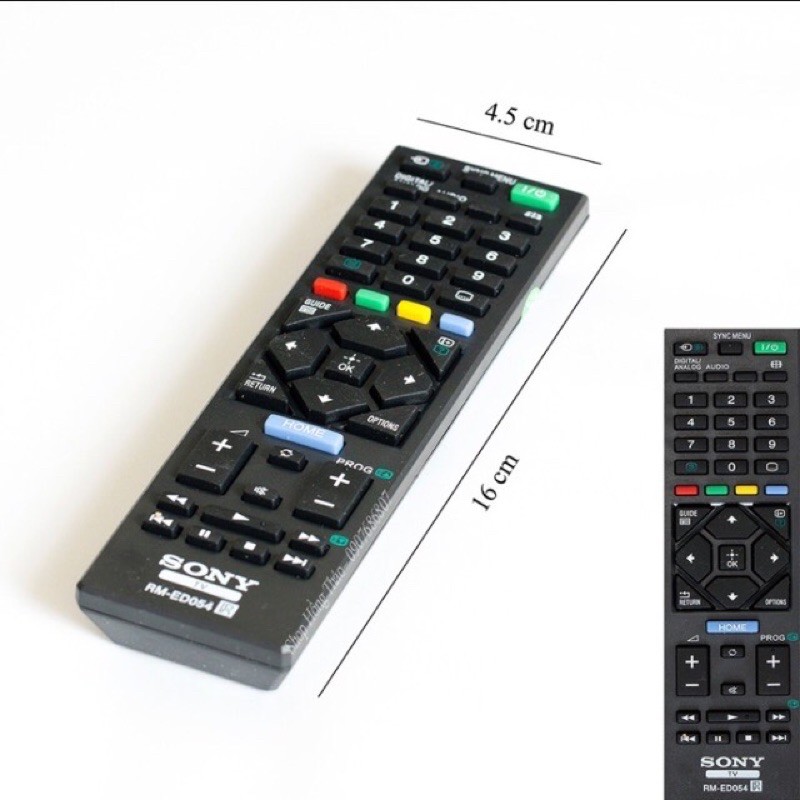 Remote tivi Sony ngắn