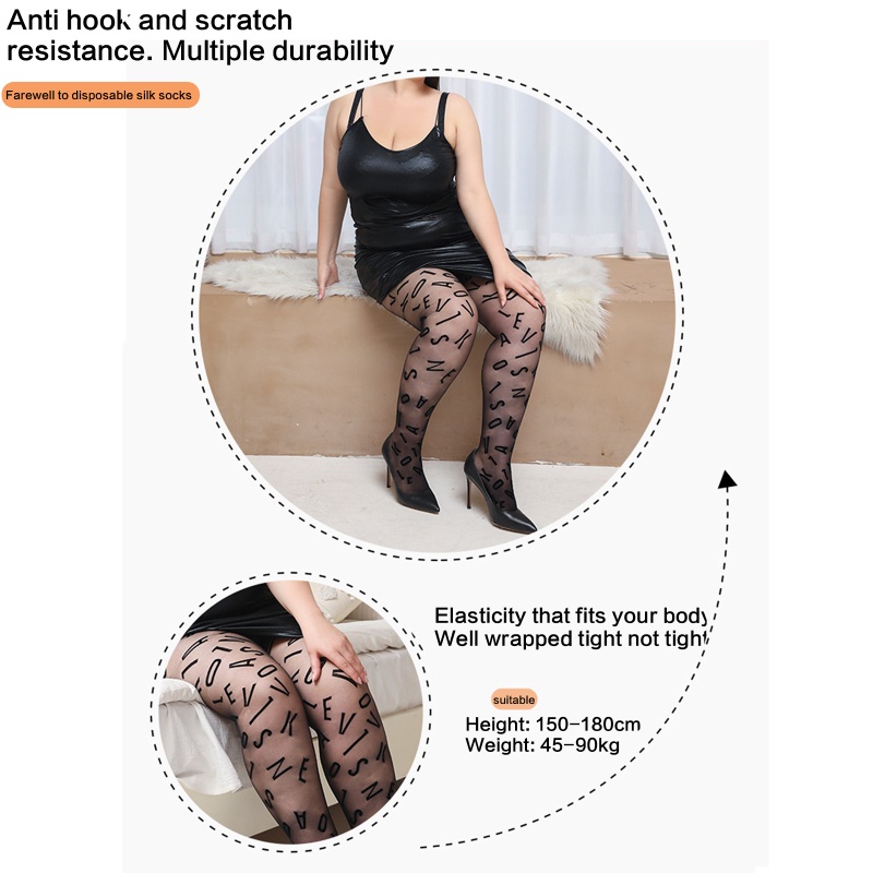 Quần Tất Đen In Chữ Xixi Thời Trang Cho Nữ