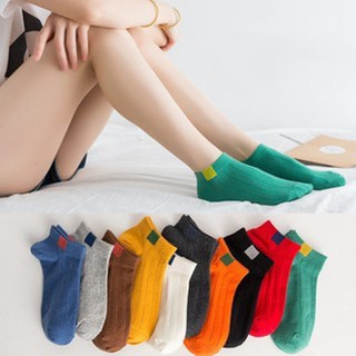 Tất nữ cổ ngắn len tăm Vintage Hàn Quốc