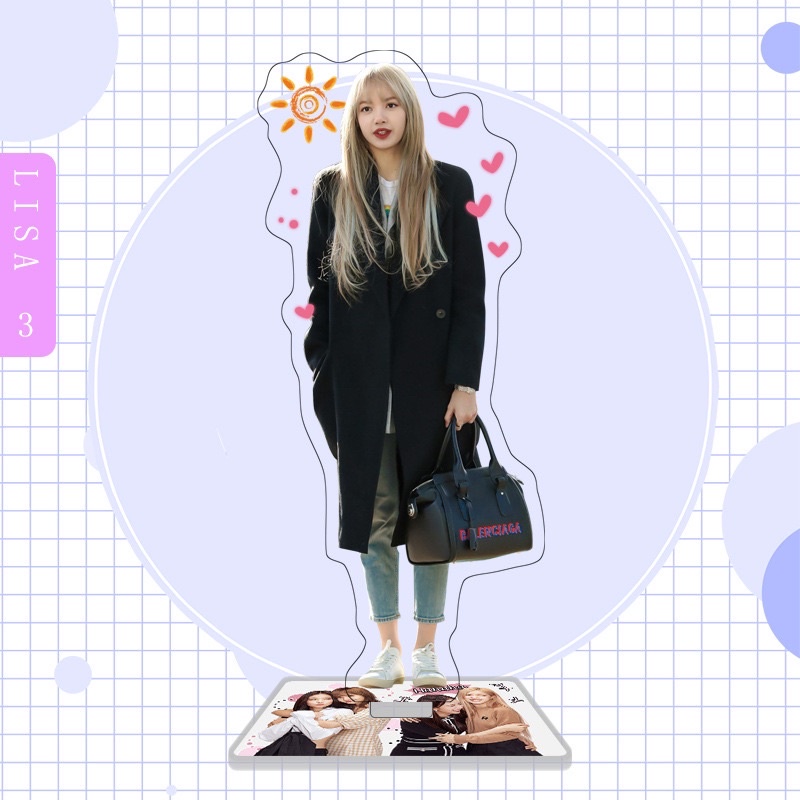 *Có-Sẵn* ẢNH STANDEE BLACKPINK LISA TƯỢNG ACRYLIC