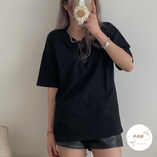 Áo thun tay lỡ nam nữ, áo phông unisex form rộng chất cotton mát mịn thấm hút mồ hôi | BigBuy360 - bigbuy360.vn