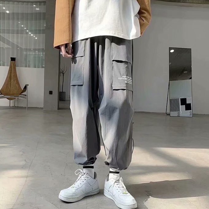 QuầN DàI ốNg RộNg MàU SắC đơN GiảN Có DâY RúT Phong CáCh HàN QuốC Cho Nam 2023 Xu HướNg MớI QuầN Legging Hip Hop | BigBuy360 - bigbuy360.vn