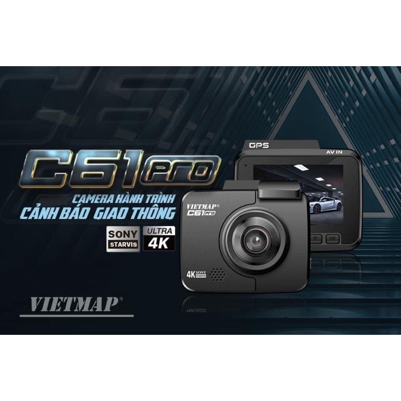 Vietmap C61 Pro Nâng Cấp Âm thanh- Camera Hành Trình 4K Wifi ảnh thật chụp tại Đại Việt auto
