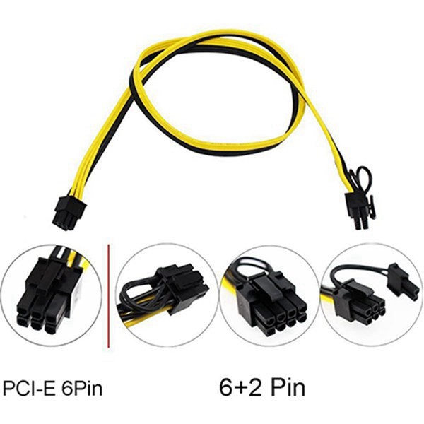 Set 10 dây cáp nguồn PCI-E sang 8 Pin(6+2) PCI-E 70cm | WebRaoVat - webraovat.net.vn