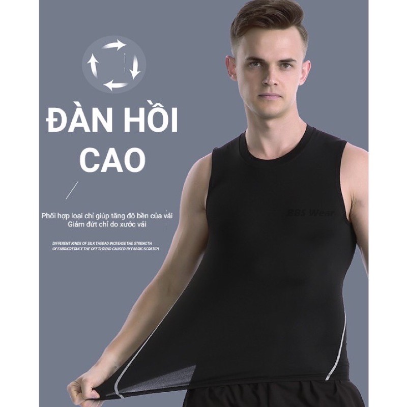 Áo 3 Lỗ Nam Tập Gym Cao Cấp PRO COMBAT nhà MEN'S SECRET