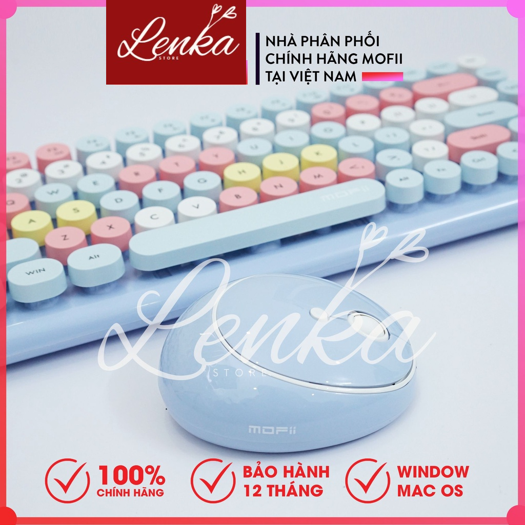 Bộ bàn Phím và Chuột Không Dây MOFII CANDY MIXED Chính Hãng - LenKastore