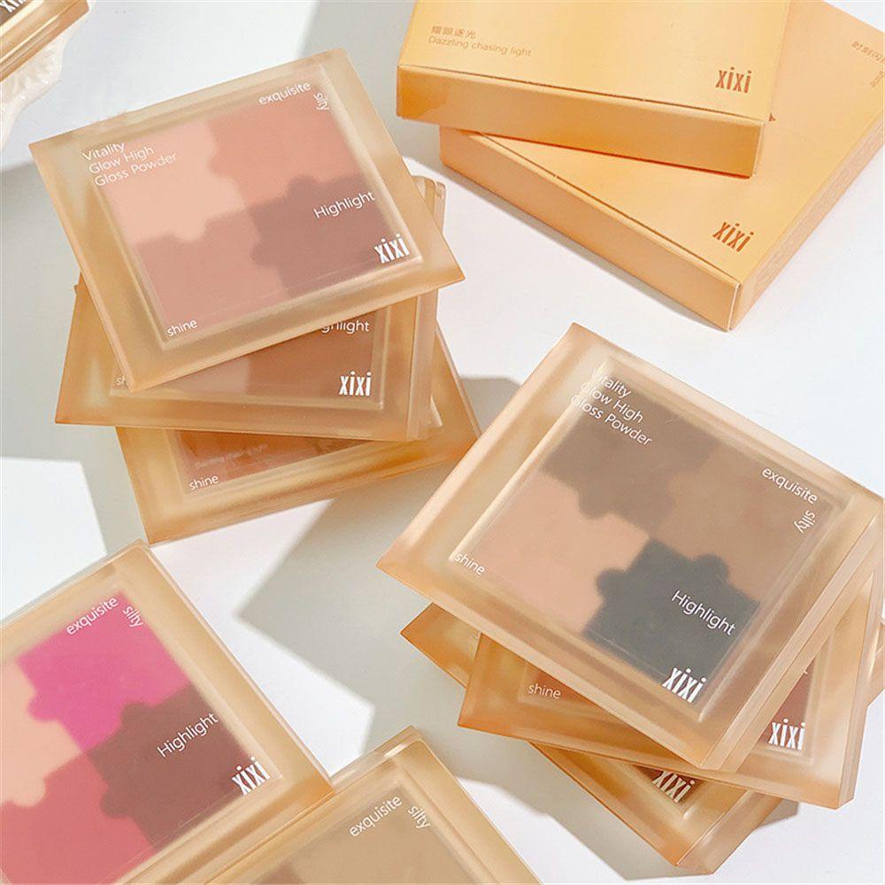 PATH Bảng Phấn Mắt 4 Màu Lì Tông Nude Chống Nước Không Lem Trang Điểm Ngày Valentine