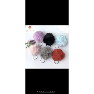 móc khoá treo cục bông