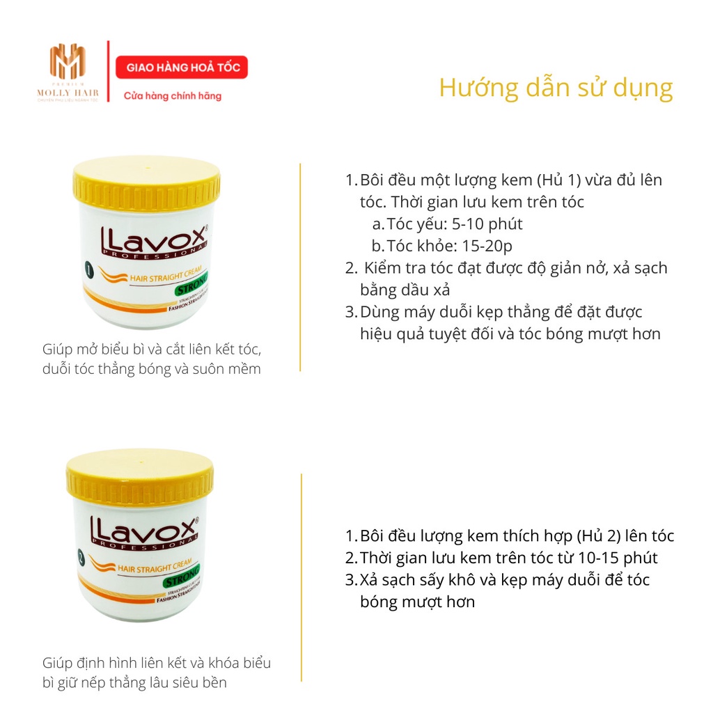 Thuốc duỗi thẳng tóc,thuốc ép tóc phục hồi, siêu dưỡng tại nhà mùi thơm Lavox 280ml