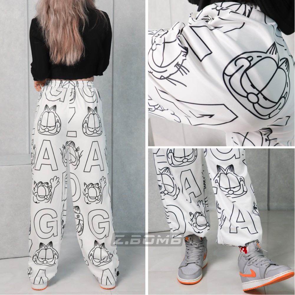 Quần Jogger Mèo Béo Unisex Nam Nữ Ống Rộng Ống Bó Rút Gấu 2 Form Thể Thao ZBOMB | BigBuy360 - bigbuy360.vn