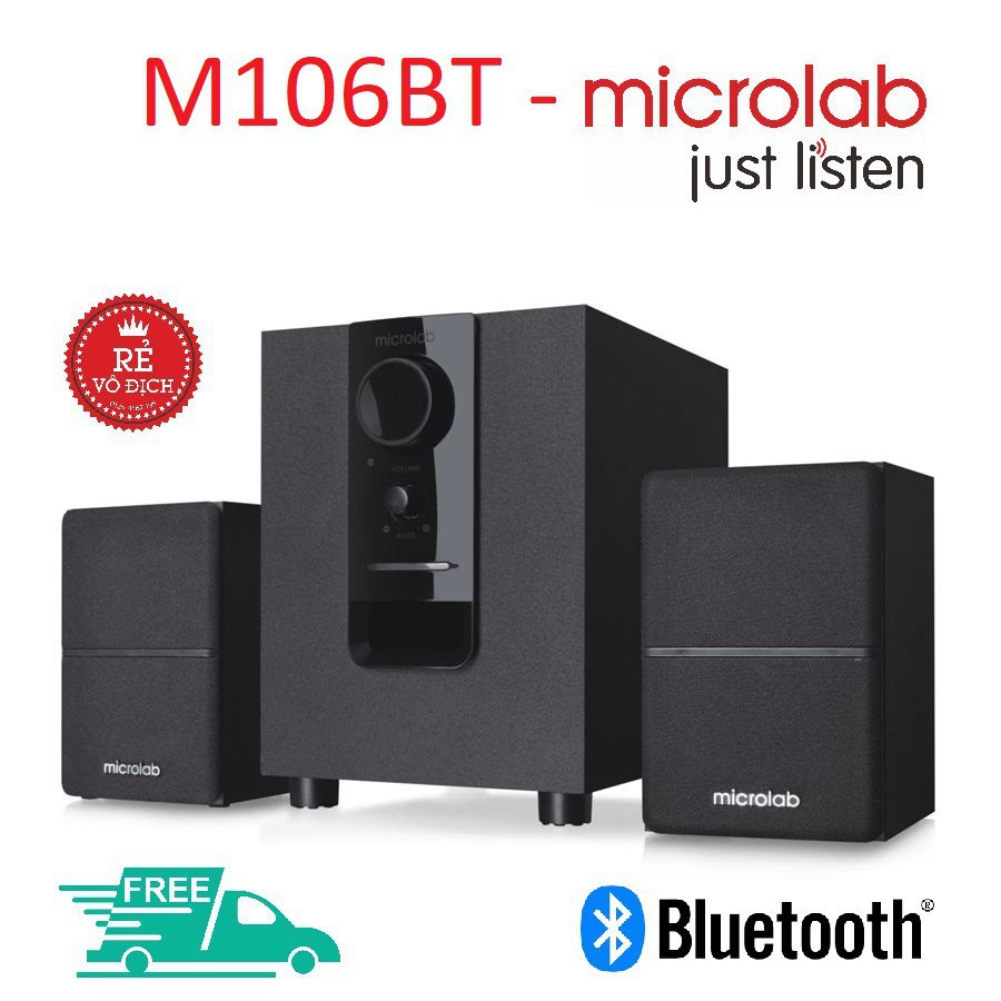 Loa Máy Vi Tính Bluetooth Microlab M106BT Loa Laptop Bluetooth Nghe Nhạc Để Bàn – OHNO Việt Nam BH 1 NĂM CHÍNH HÃNG