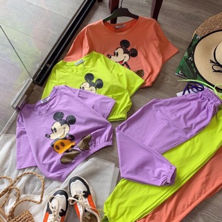 Sét bộ áo crotop in chuột dễ thương