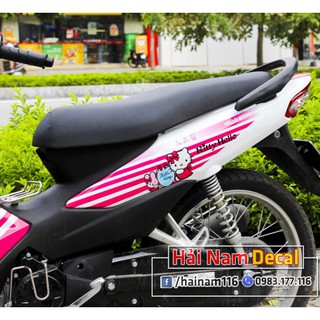 Tem Trùm Wave a Hồng Trắng Hello Kitty