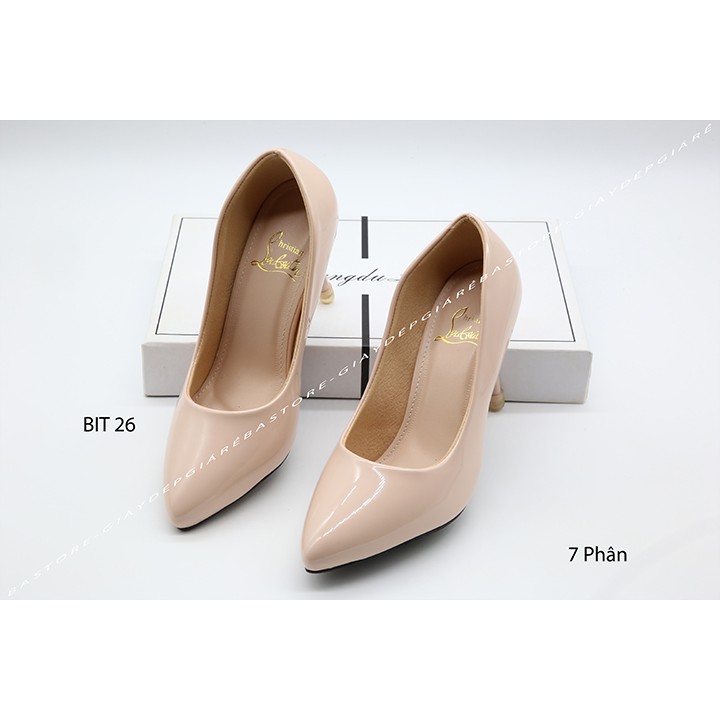 GIÀY BÚP BÊ CÔNG SỞ CAO GÓT 7 PHÂN DA BÓNG TRẺ TRUNG NĂNG ĐỘNG | BigBuy360 - bigbuy360.vn