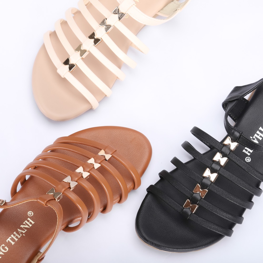 HỒNG THẠNH - Sandal Bệt Quai Đan Khóa Nơ - 5410