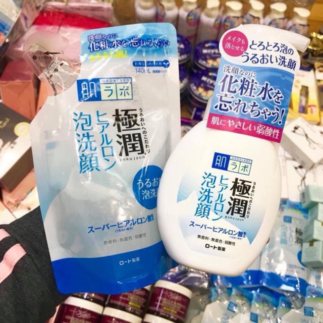 (Clip mua hàng bên Nhật) Sữa rửa mặt tạo bọt sẵn Hada Labo Nhật | BigBuy360 - bigbuy360.vn