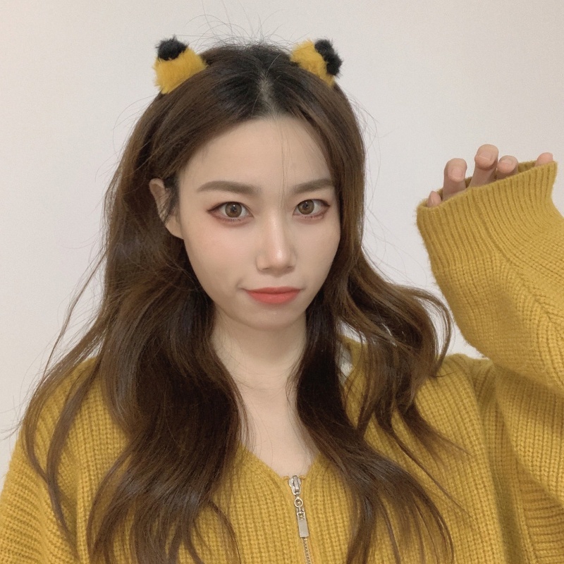 Kẹp Tóc Tai Mèo Bằng Lông Nhung Dễ Thương Xinh Xắn